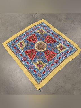 VINTAGE italian SILK SCARF large square